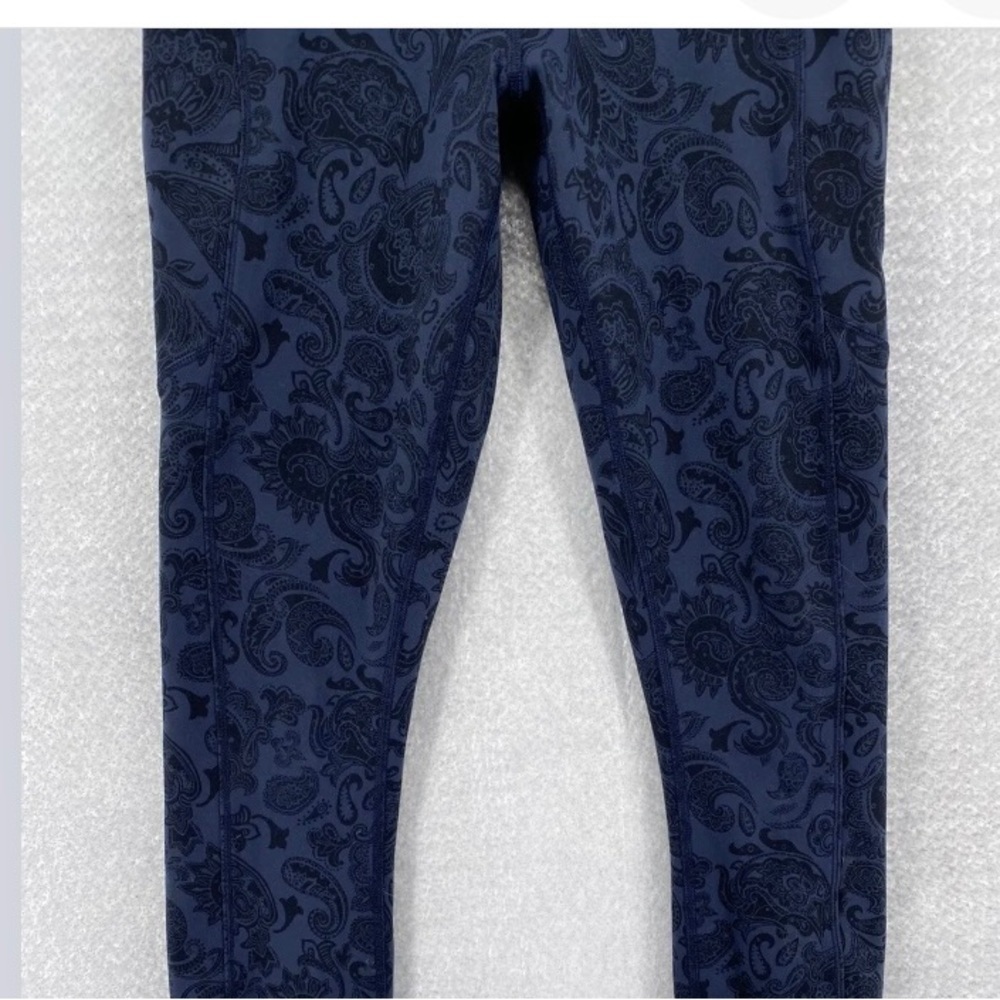 Lululemon En Route Crop legging Blue Paisley Jogger Full-on Luon Sz6☀️ - Picture 16 of 16